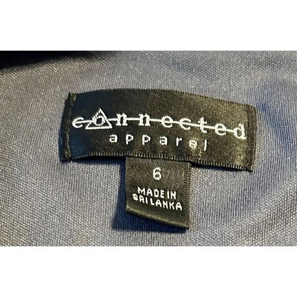 Connected Apparel 6 Tan & Black Snake Print Side Gathered Faux Wrap Sheath - Picture 2 of 5